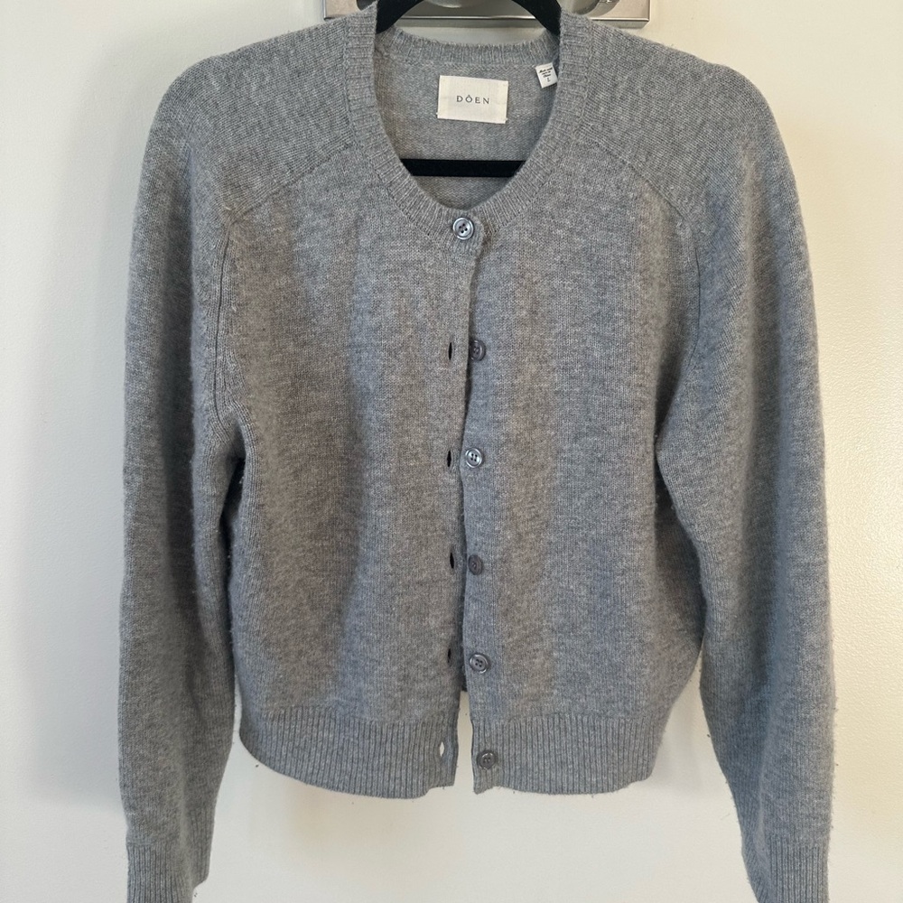 DÔEN VIVELLE CARDIGAN -- PEMBERLEY GREY